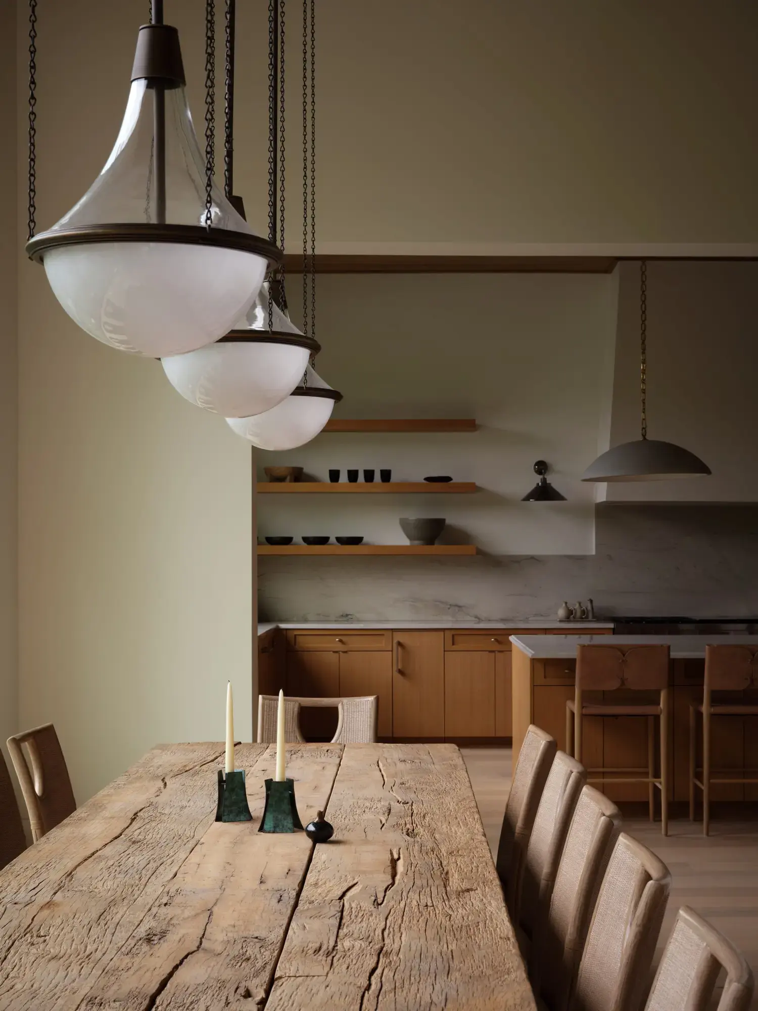 Inside the studio — a considered, material-rich interior